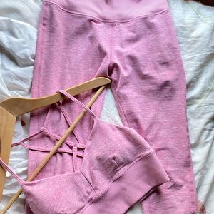 ALO Yoga Pink Set